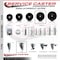 Service Caster 5 Inch Phenolic 12 Inch Threaded Stem Caster Set 2 Brakes SCC SCC-TS20S514-PHR-121315-2-PLB-2 - alternate 2